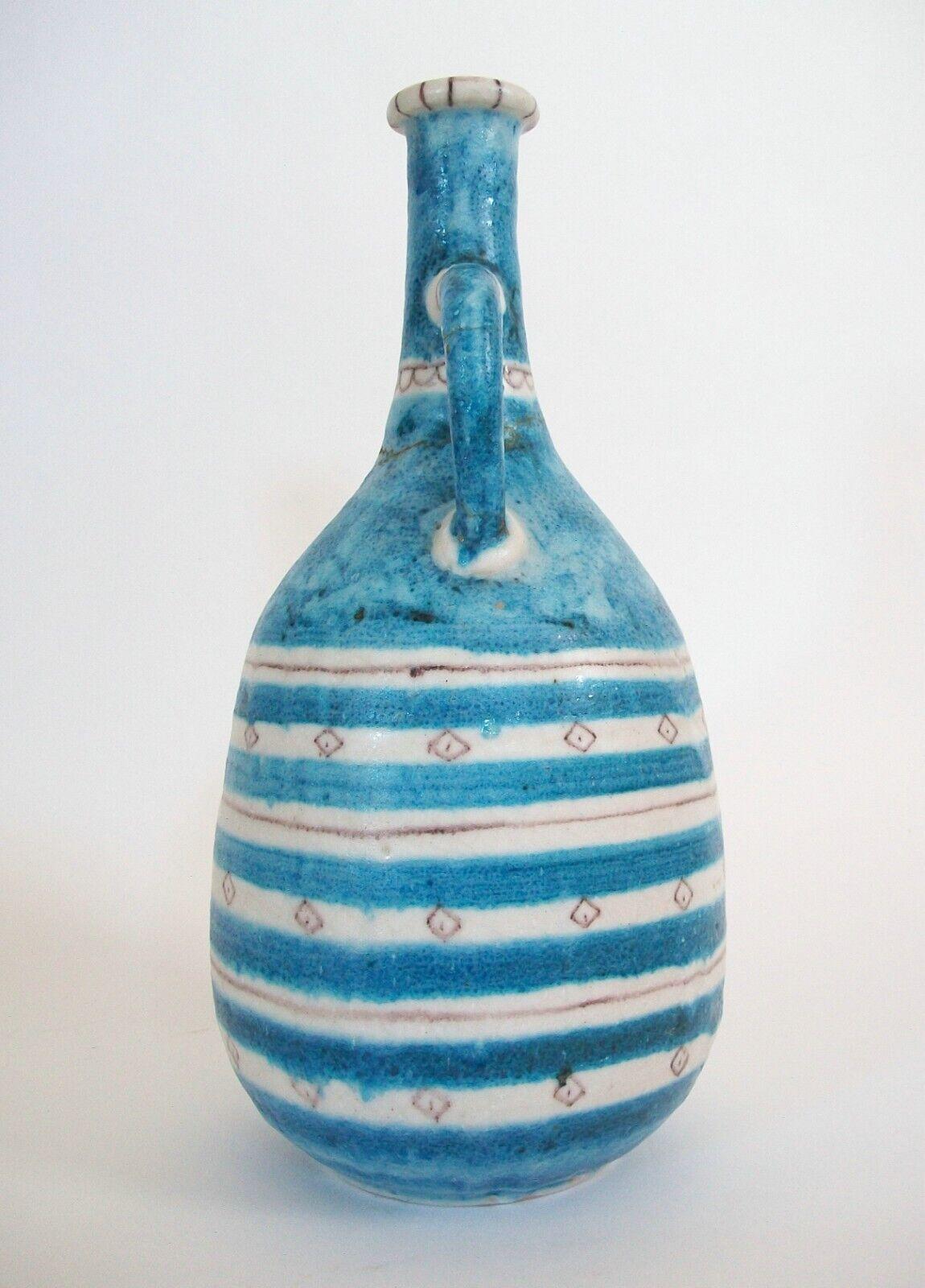 Fait main Vase monumental en céramique émaillée GUIDO GAMBONE, VIETRI, Italie, vers les années 1950 en vente