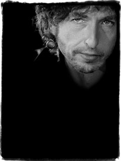 Retro Bob Dylan portrait by Guido Harari