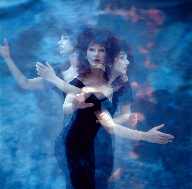 Guido Harari Color Photograph - Kate Bush Underwater Tryptich