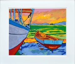 Marina di Poezia, Spagna - Paesaggio fauvista - Serigrafia in edizione limitata #12/150