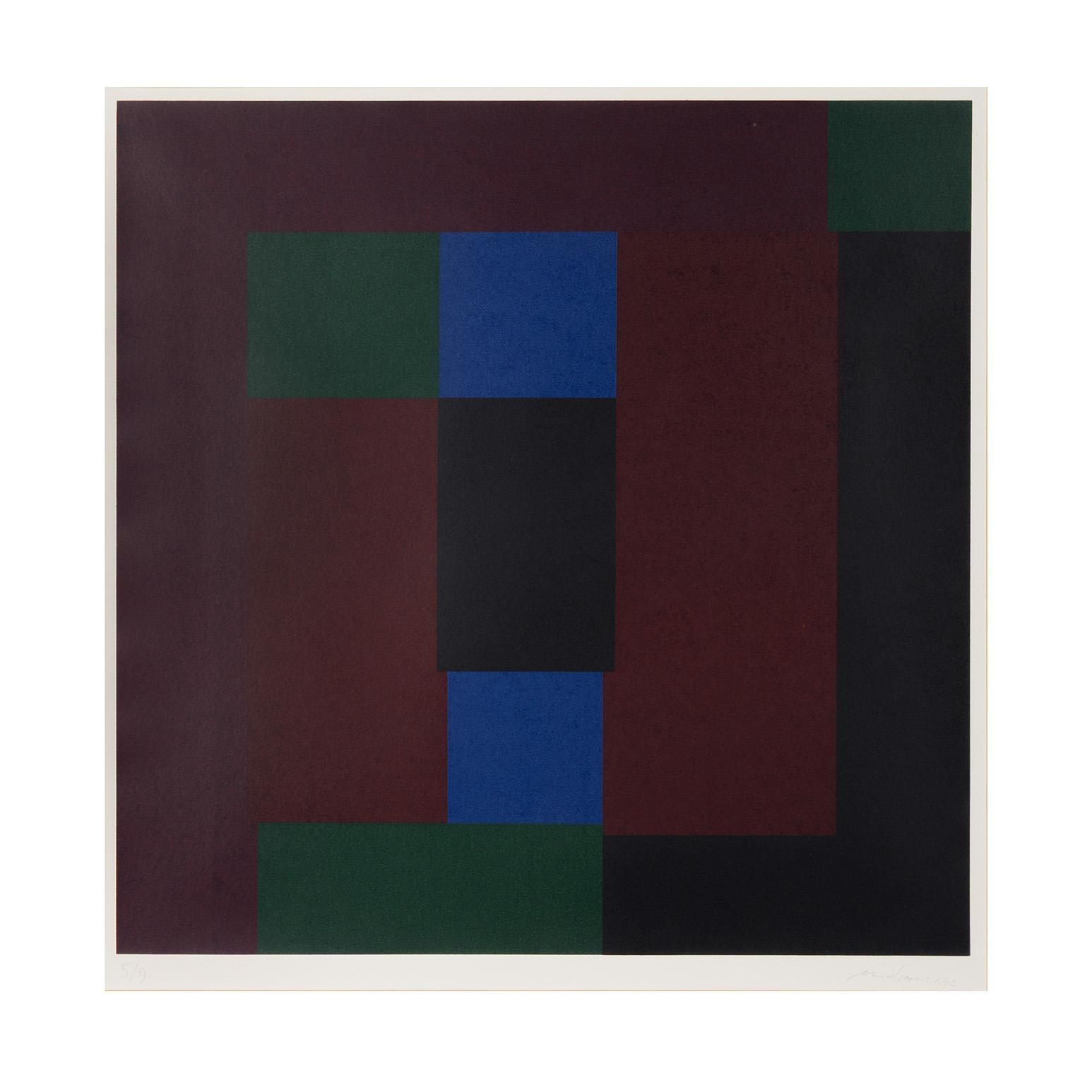 Deux Marrons - Print by Guido Molinari