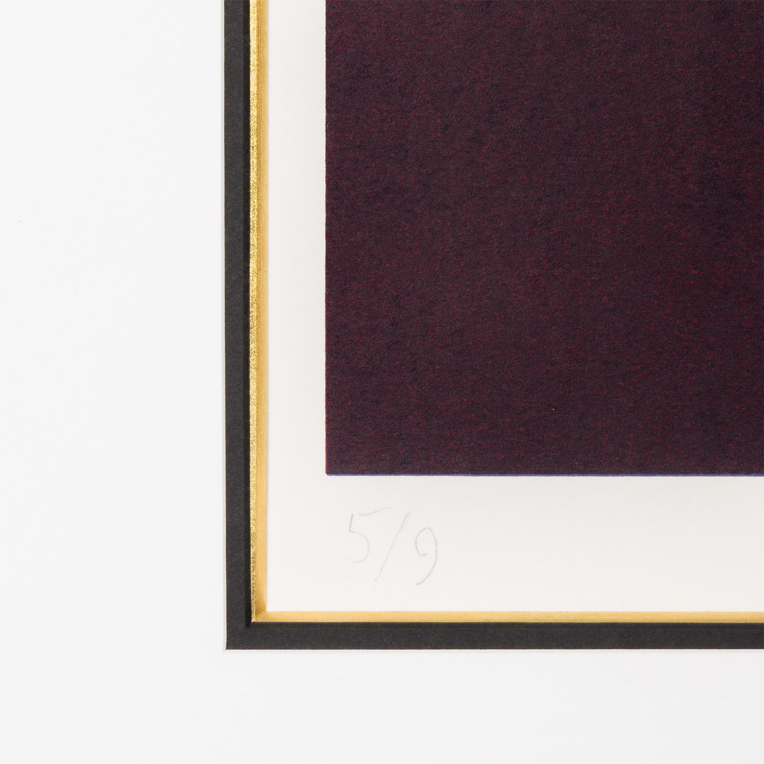 Deux Marrons - Abstract Print by Guido Molinari