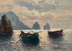 Fishermen, Capri and I Faraglioni