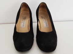 Guido Pasquali Black Velvet Heels - Size 39 1/2 (EU)
