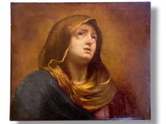 Guido Reni (After) - Öl auf Leinwand - Porträt einer Jungfrau - Italienische Schule 18.