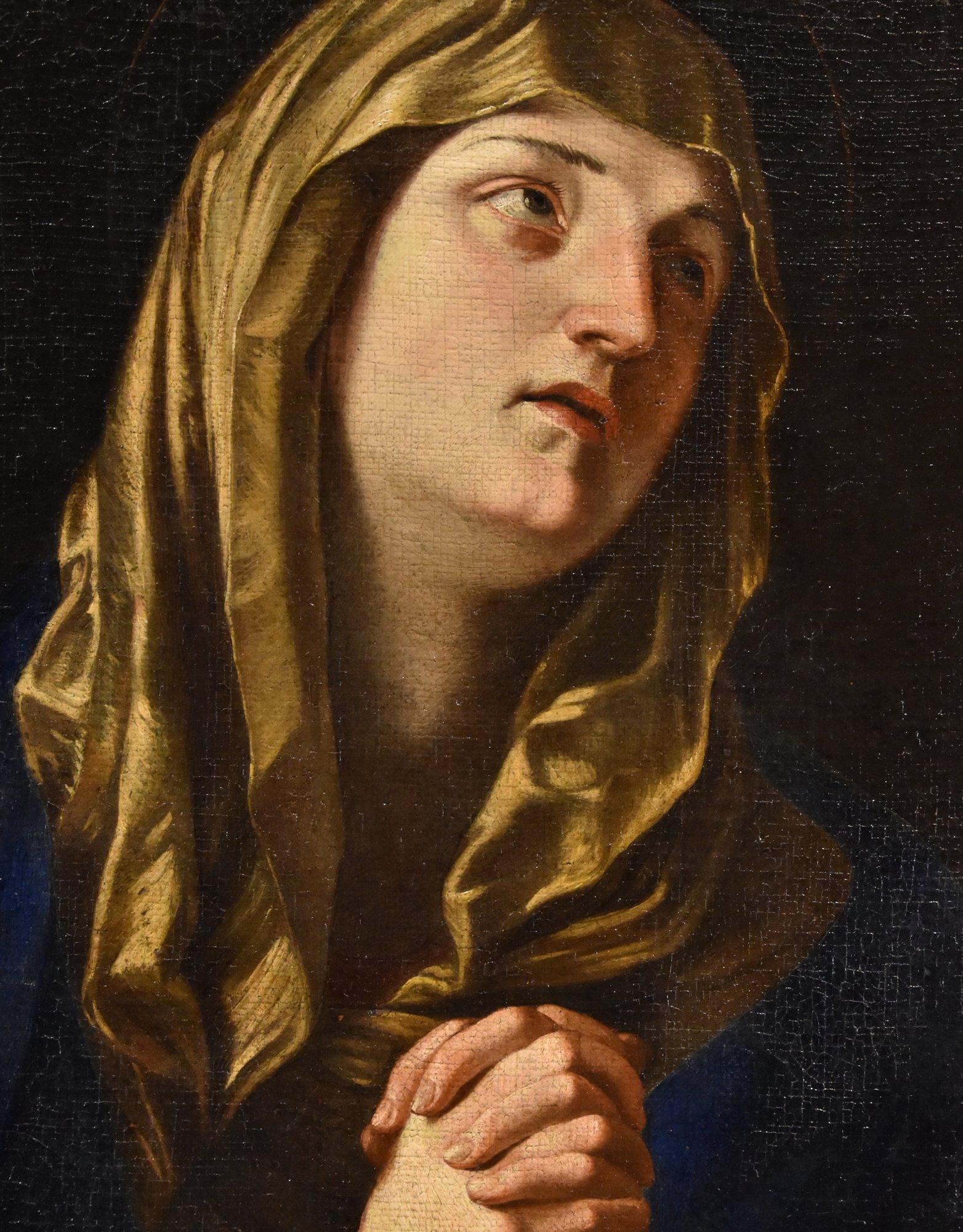 Madonna Mater Dolorosa RENIS 17° Secolo Dipinto Olio su tela Vecchio Maestro in vendita 1
