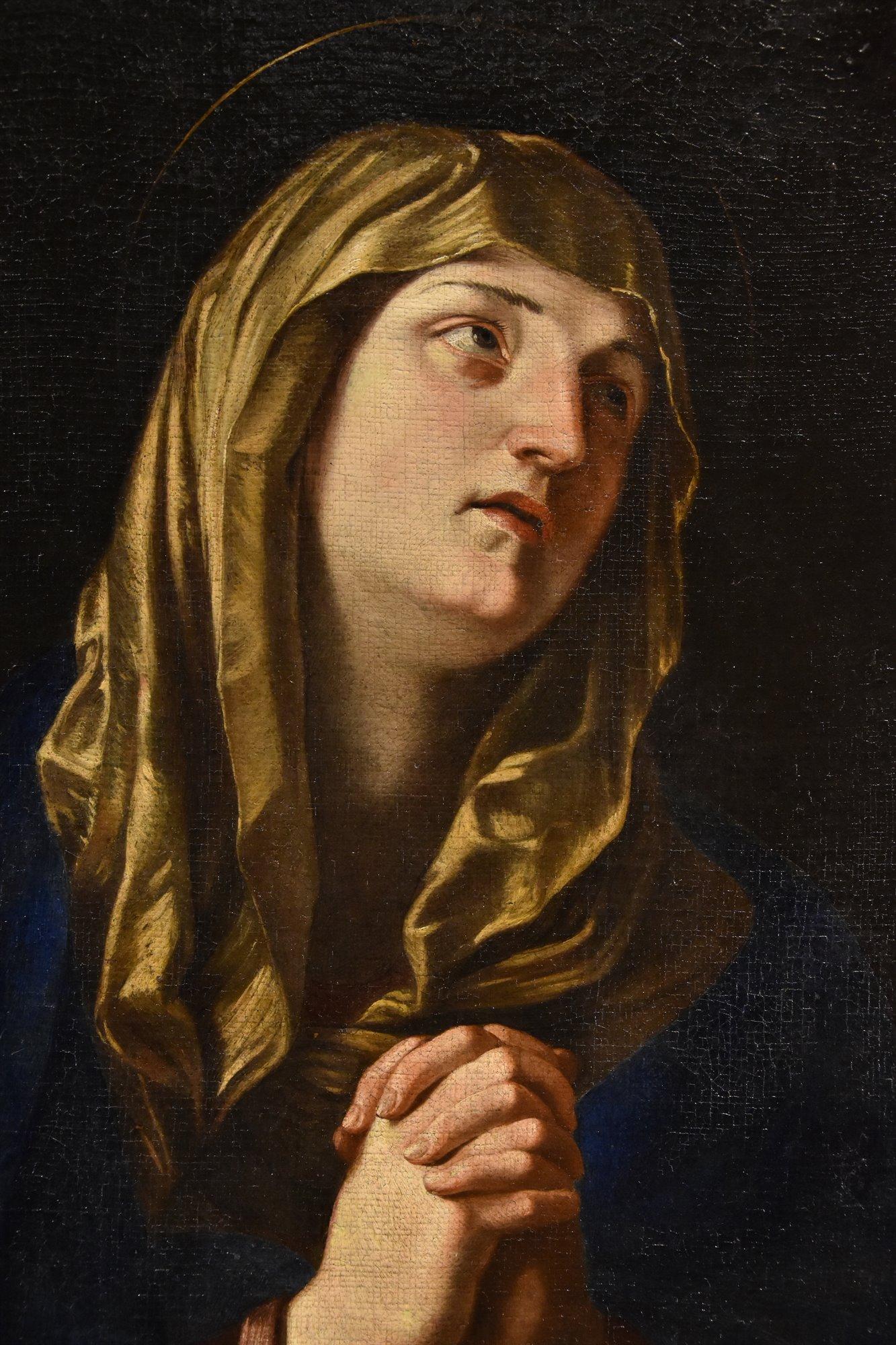 Madonna Mater Dolorosa RENIS 17° Secolo Dipinto Olio su tela Vecchio Maestro in vendita 2