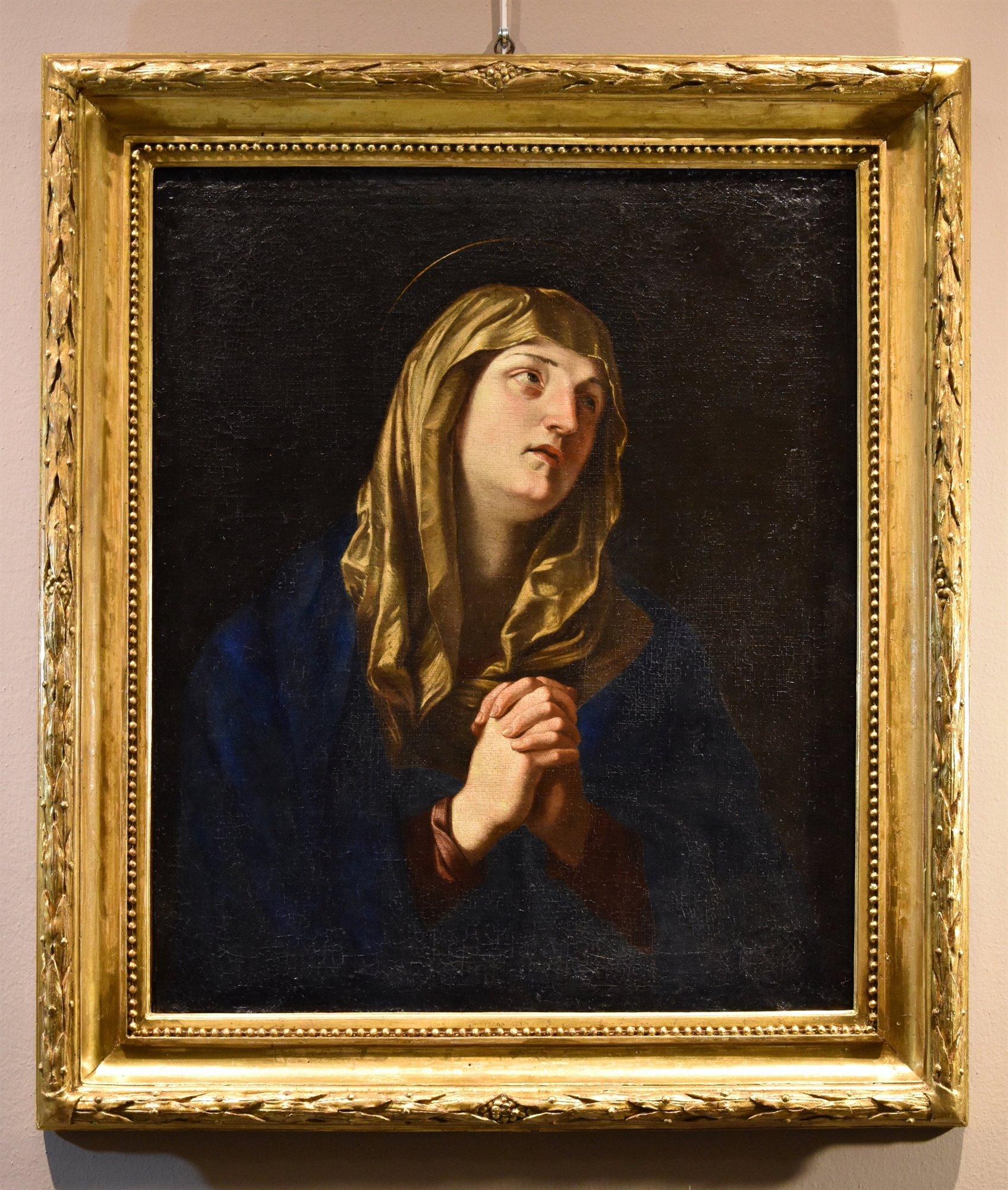 Madonna Mater Dolorosa RENIS 17° Secolo Dipinto Olio su tela Vecchio Maestro - Painting di Guido Reni (Bologna, 1575 - 1642)