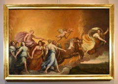 Aurora Dawn Reni, huile sur toile 18e siècle, ancien maître de l'école Emilian