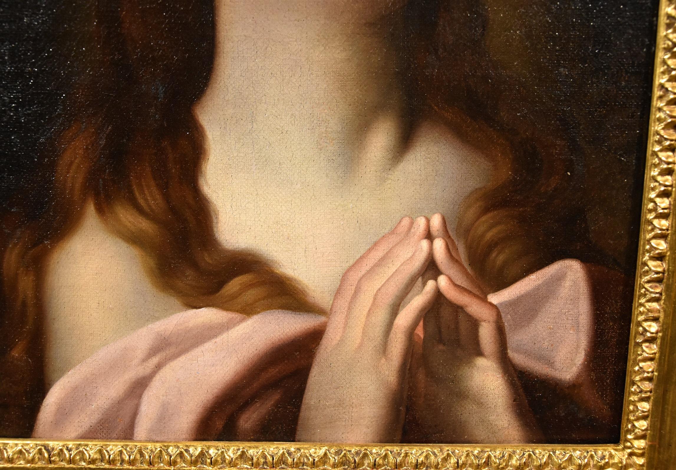 Marie-Madeleine, Französisches Gemälde, Guido Reni, Öl auf Leinwand, Alter Meister, 18. Jahrhundert 3