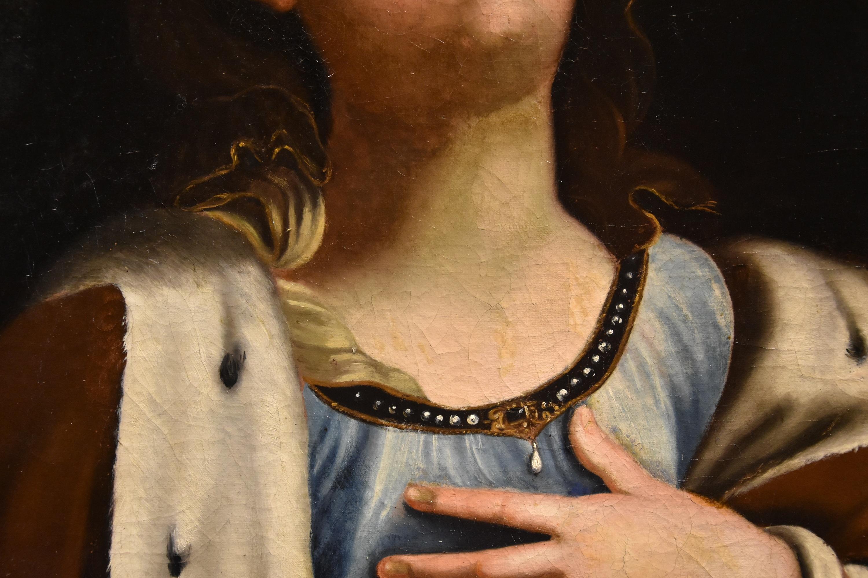 Santa Caterina Religiosa Reni 17° secolo Dipinto Olio su tela Vecchio maestro Italia in vendita 1