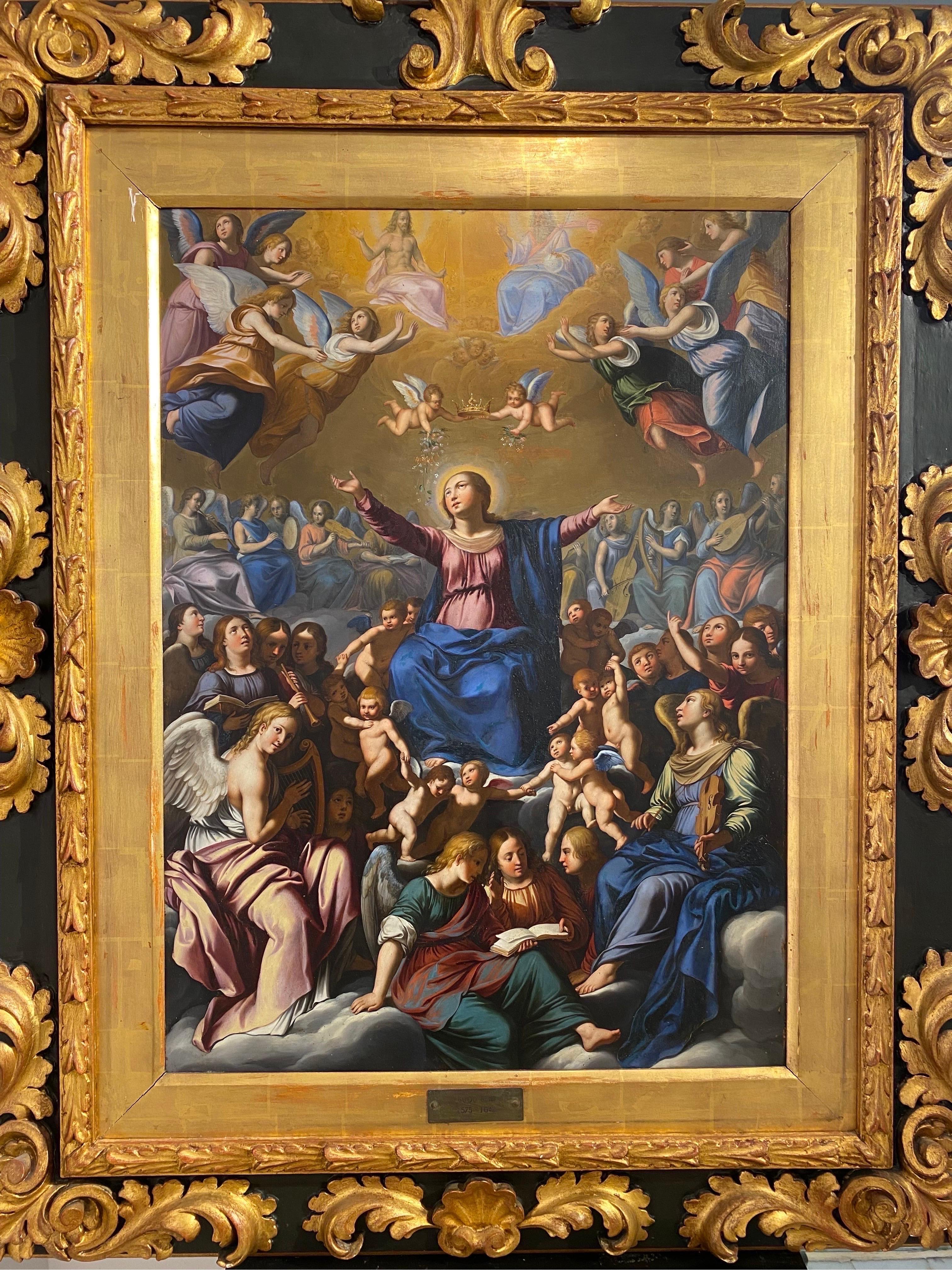 Guido Reni Figurative Painting - Coronation of the virgin