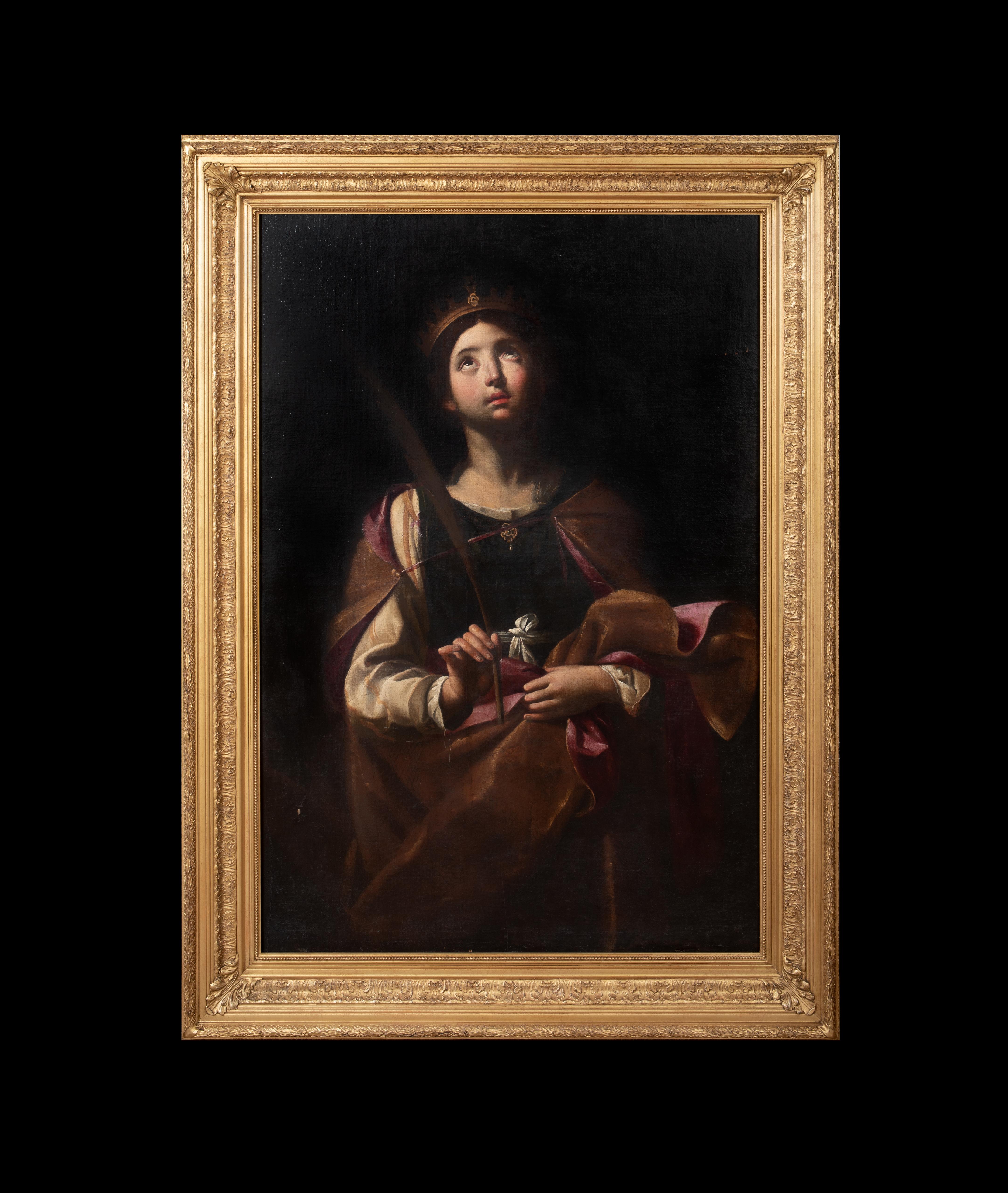 Saint Catherine Of Alexandria, 17th Century   workshop of GUIDO RENI (1575-1642) - Painting by Guido Reni