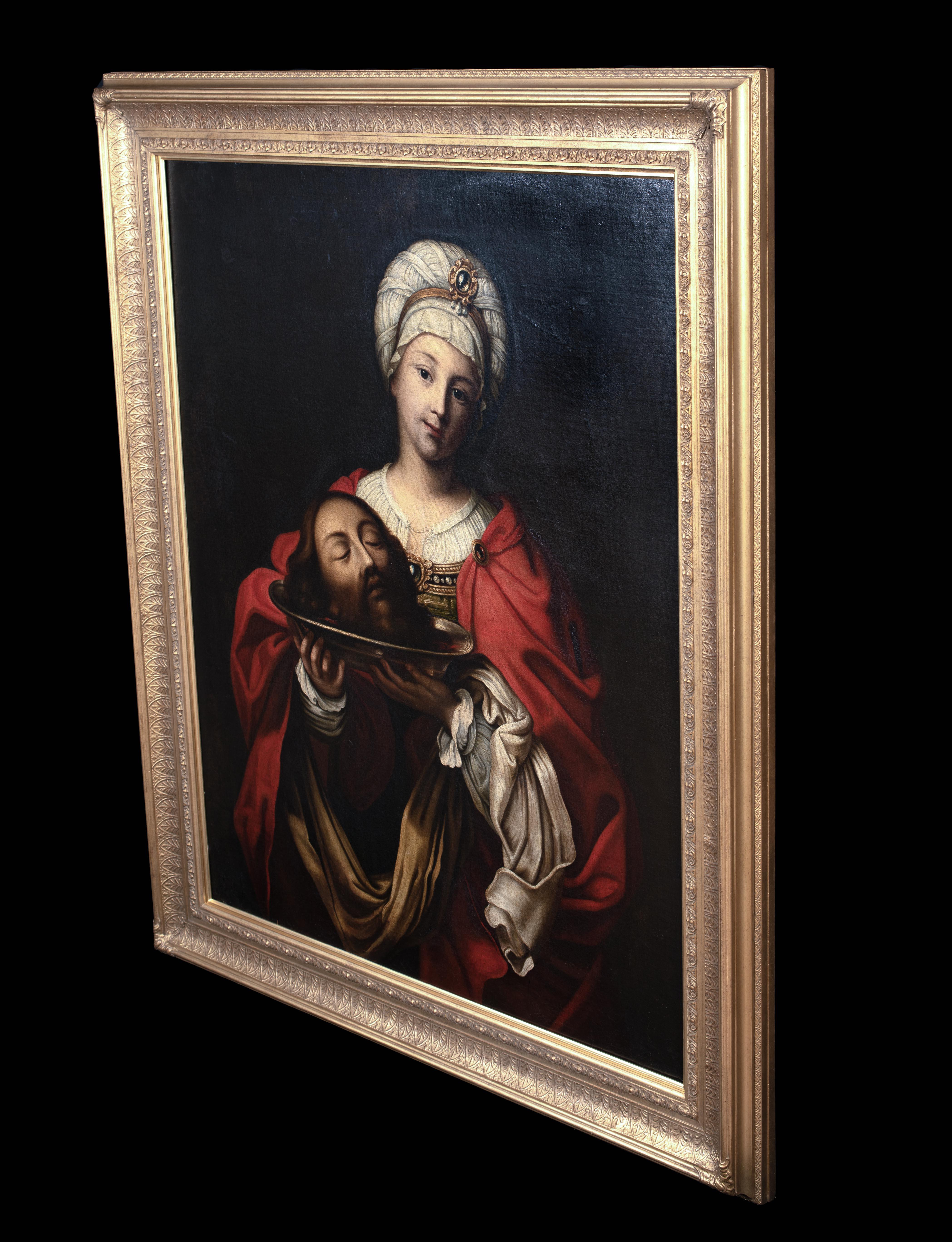 Salome With The Head Of St John The Baptist, 17th Century  Studio of GUIDO RENI  For Sale 4