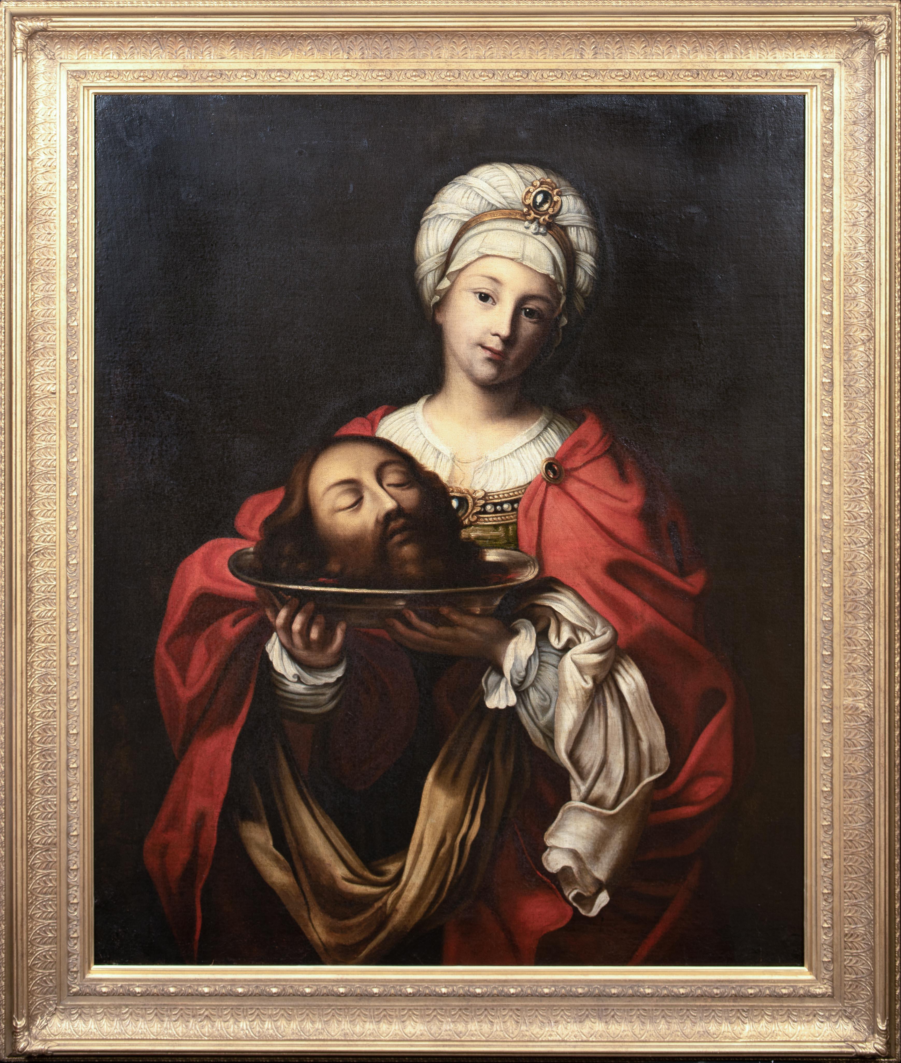 Salome mit dem Kopf des heiligen Johannes des Baptisten, 17. Jahrhundert  Studio von GUIDO RENI  – Painting von Guido Reni