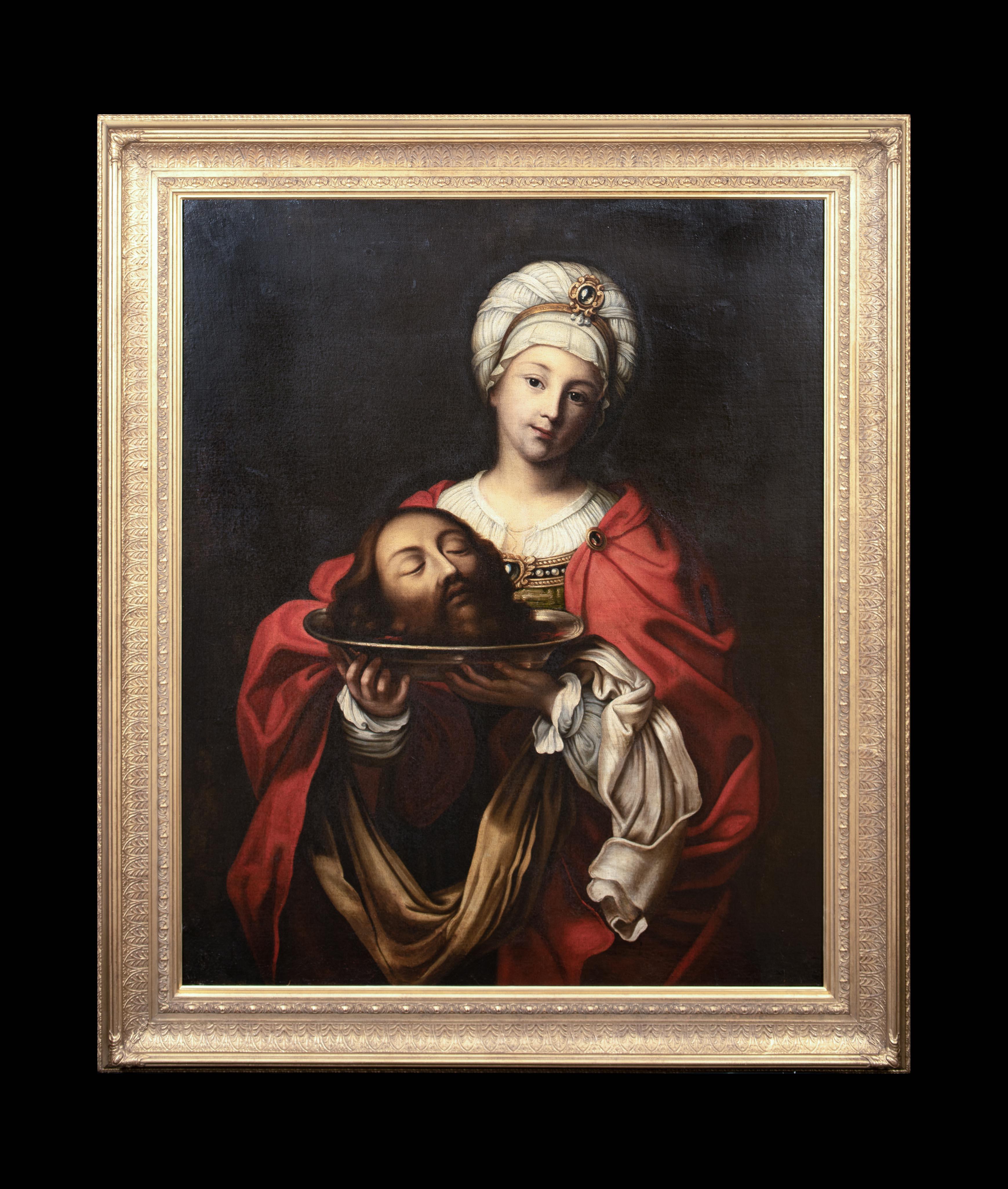 Salome With The Head Of St John The Baptist, 17th Century  Studio of GUIDO RENI - Black Nude Painting by Guido Reni