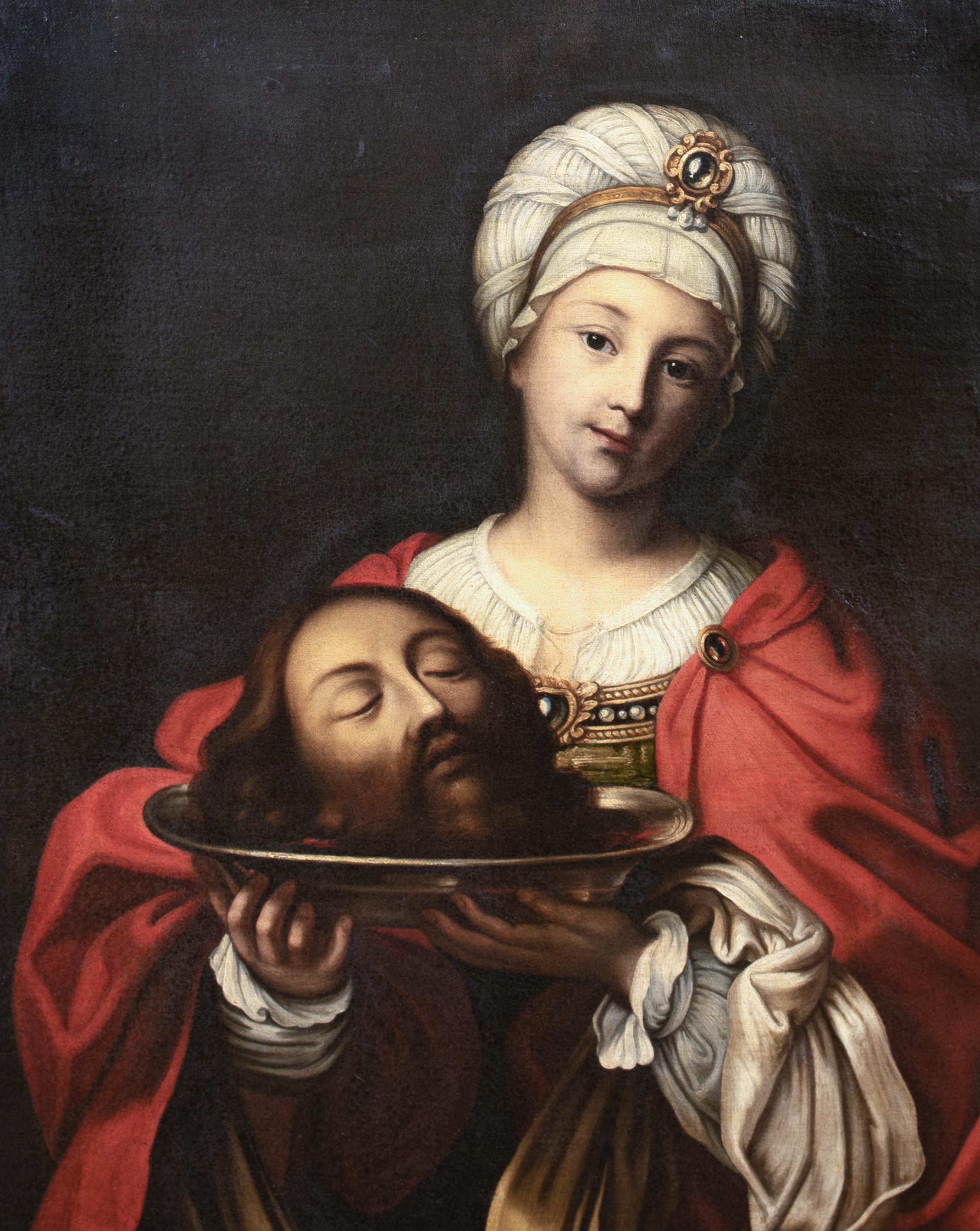 Salome With The Head Of St John The Baptist, 17th Century  Studio of GUIDO RENI  For Sale 1