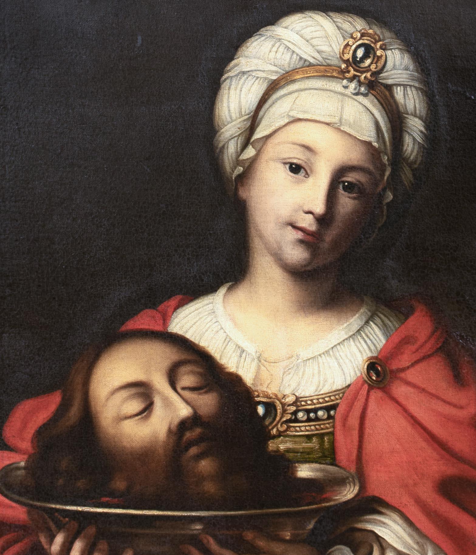 Salome With The Head Of St John The Baptist, 17th Century  Studio of GUIDO RENI  For Sale 2
