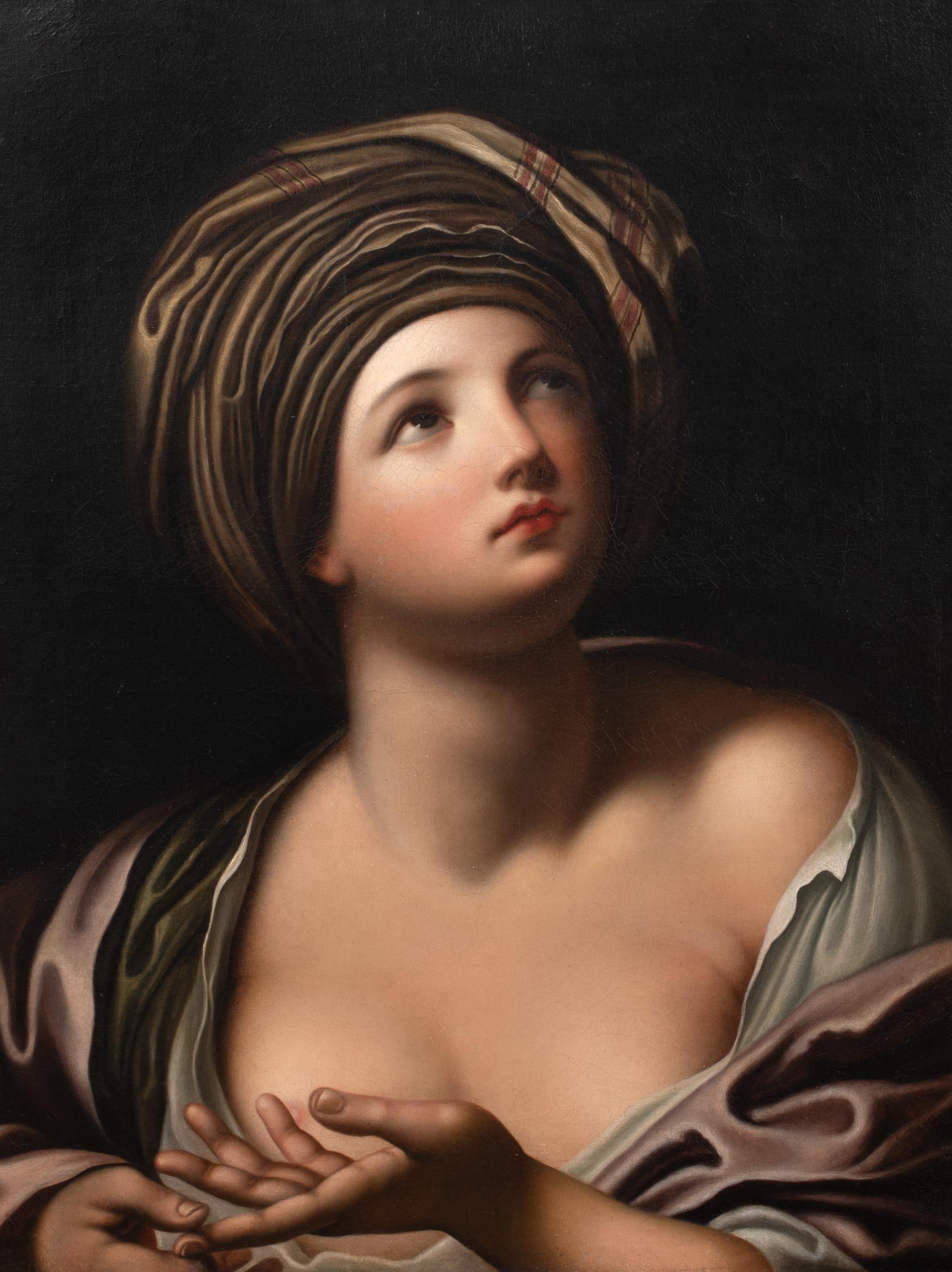 Sibilla, 18° secolo

SEGUACE DI GUIDO RENI (1575-1642)

Grande raffigurazione di Sibilla del XVIII secolo, olio su tela. Raffigurazione di qualità e condizioni eccellenti dell'antico oracolo greco e delle profetesse. Dettagli eccezionali e