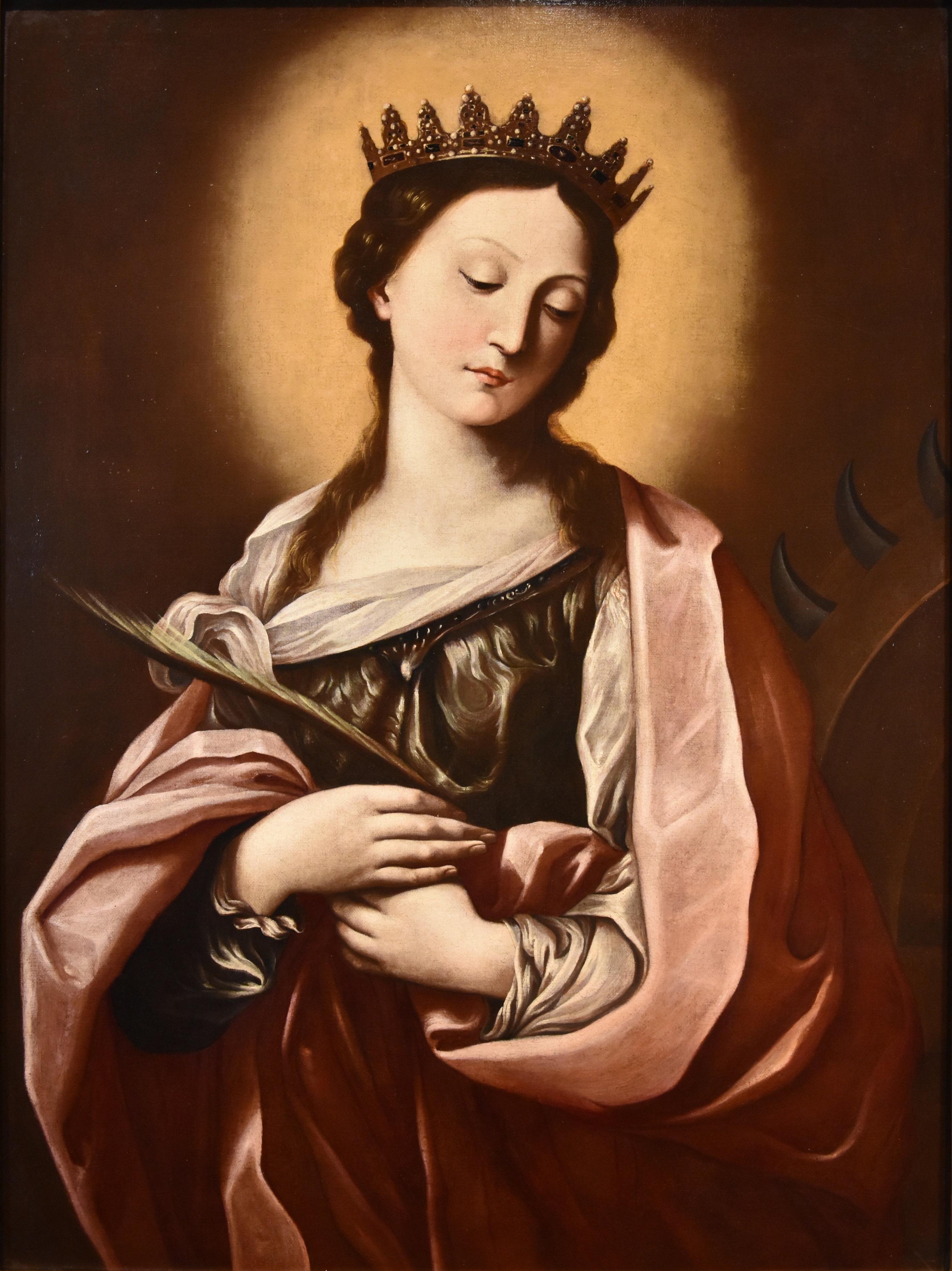 Saint Catherine Portrair Guido Reni Paint 17th Century Oil on canvas Old master