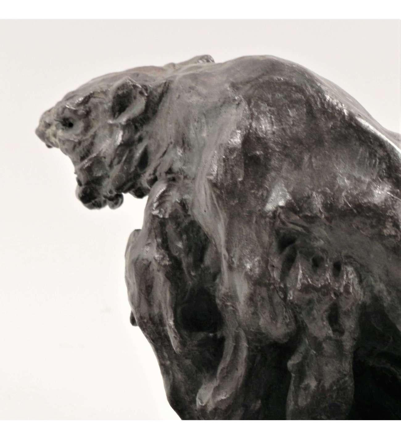 Guido Righetti - (1875-1958), Bronze+ Fighting Tigers n°1 en vente 6