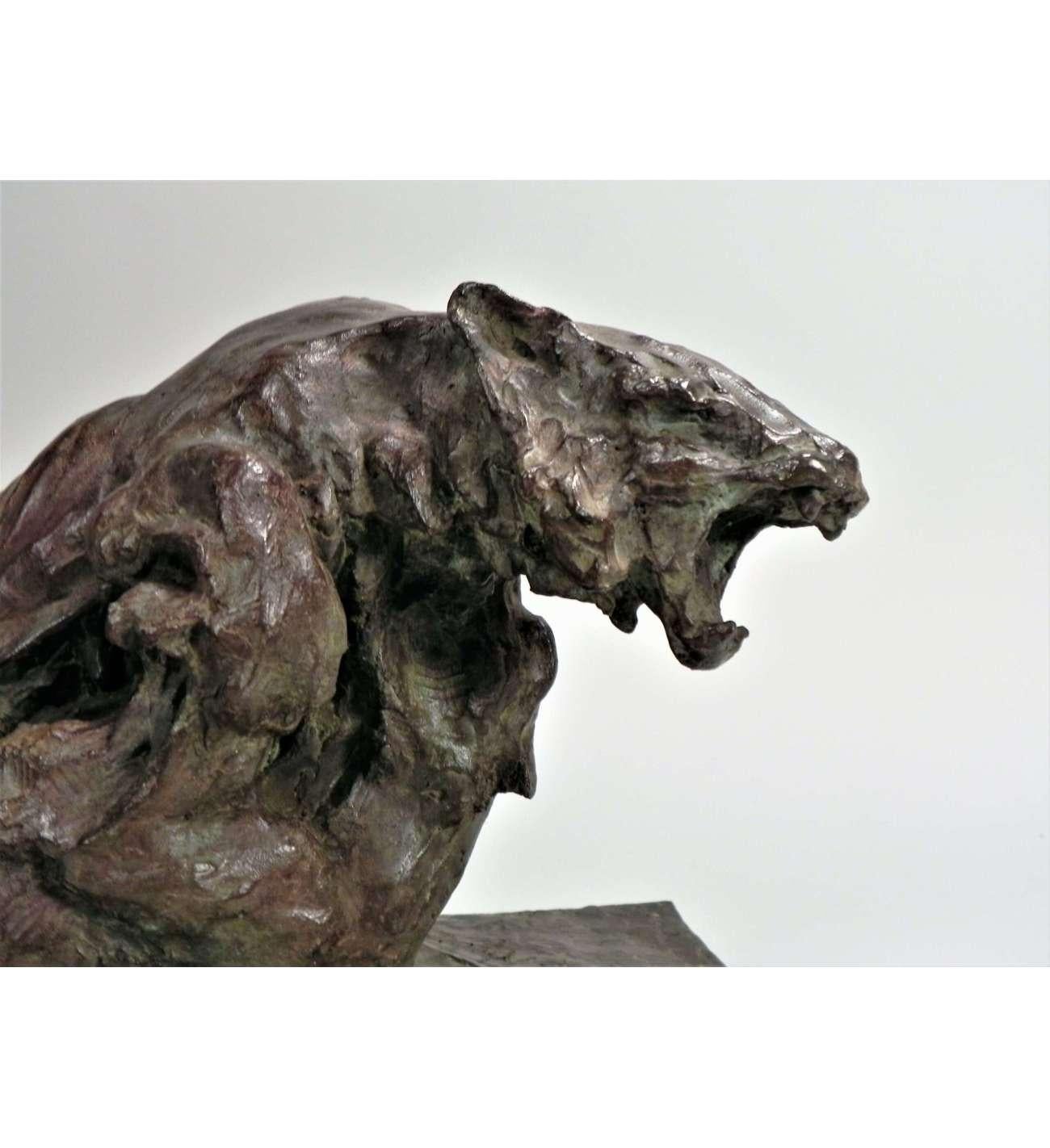 Guido Righetti - (1875-1958), Bronze+ Fighting Tigers n°1 en vente 7