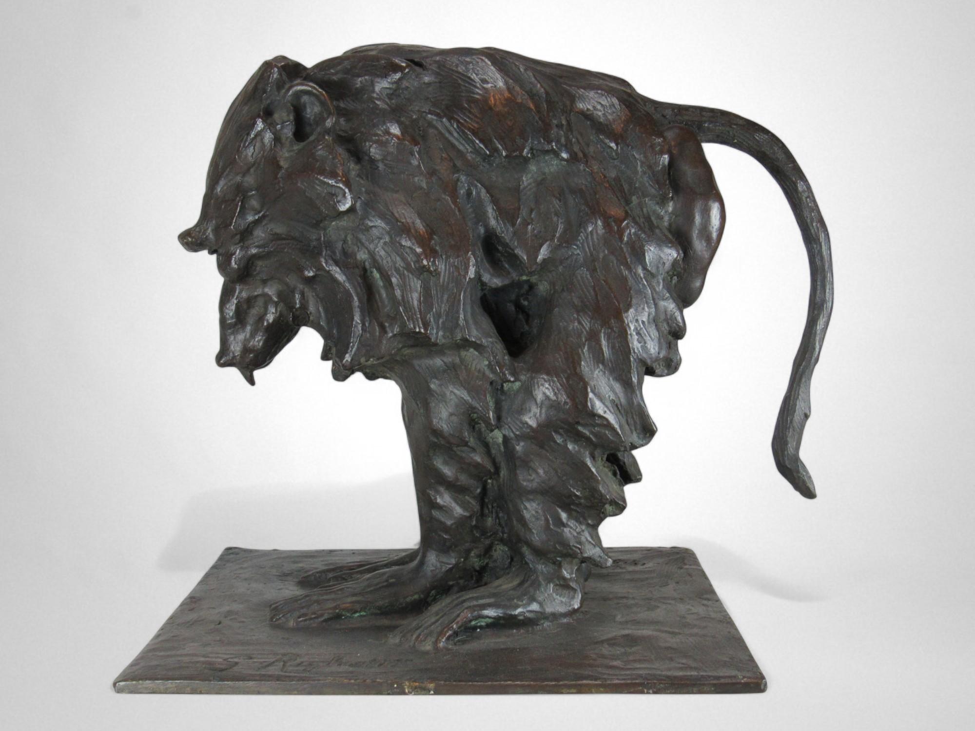 Guido Righetti Bronze Sacred Hamadryas Baboon (Model c. 1917) For Sale 2