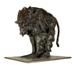 Babuino sagrado Hamadryas de bronce Guido Righetti (Modelo c. 1917)