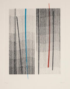 Lines - Original Etching by Guido Strazza - 1980 ca.