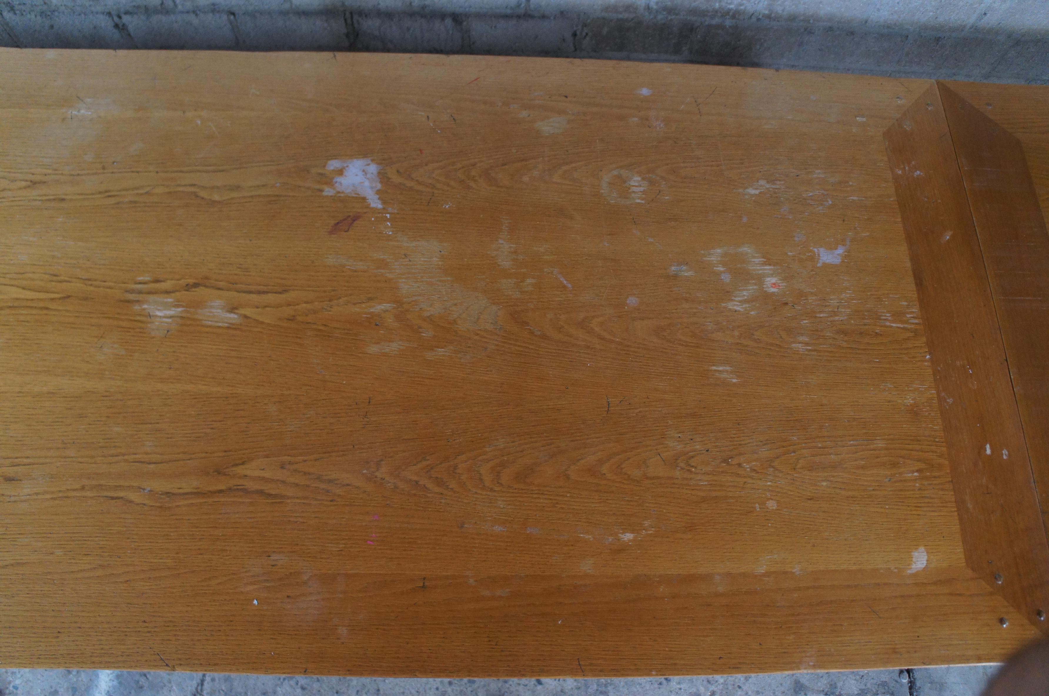 Guido Zichele Bloomingdales Italian Oak French Country Draw Leaf Dining Table 2