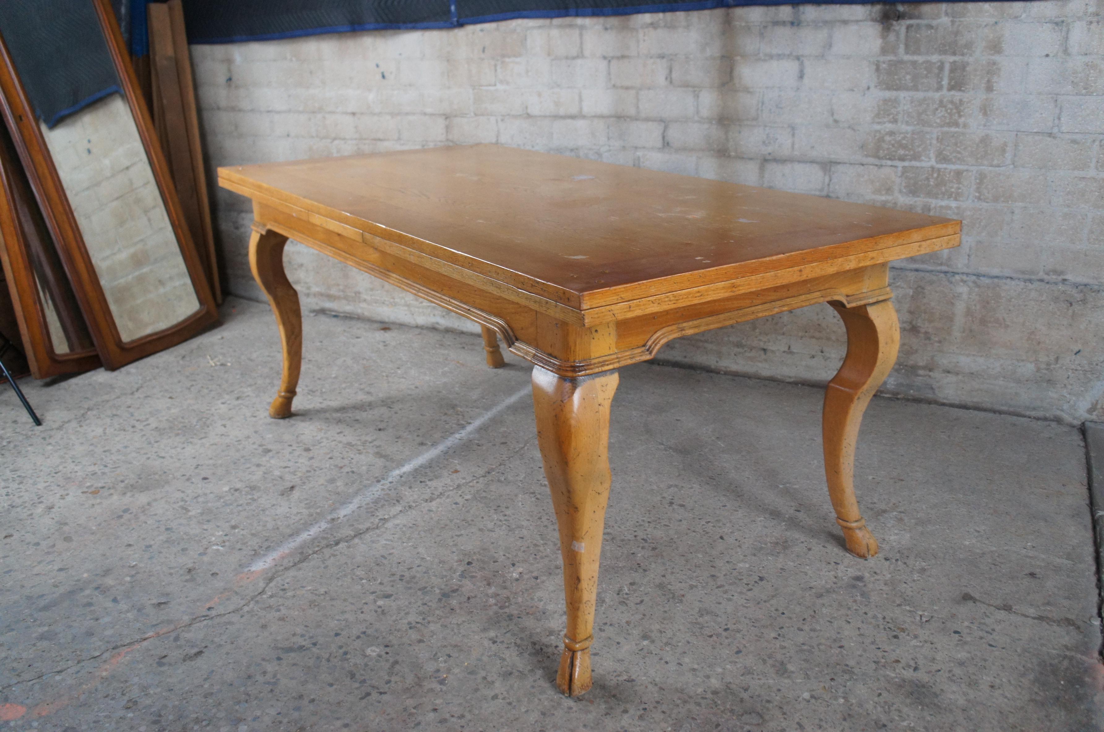 Guido Zichele Bloomingdales Italian Oak French Country Draw Leaf Dining Table 3