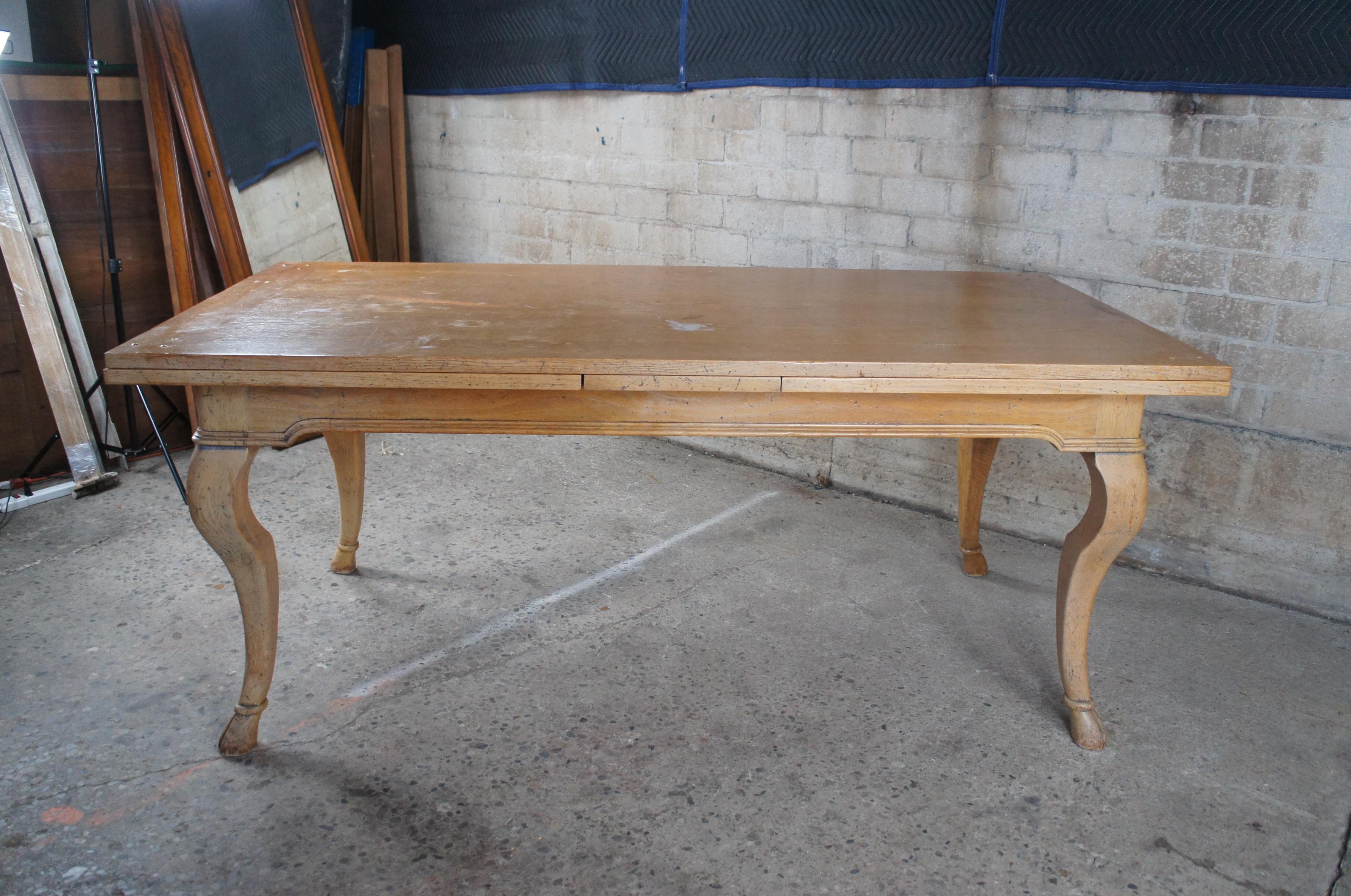 Guido Zichele Bloomingdales Italian Oak French Country Draw Leaf Dining Table 4