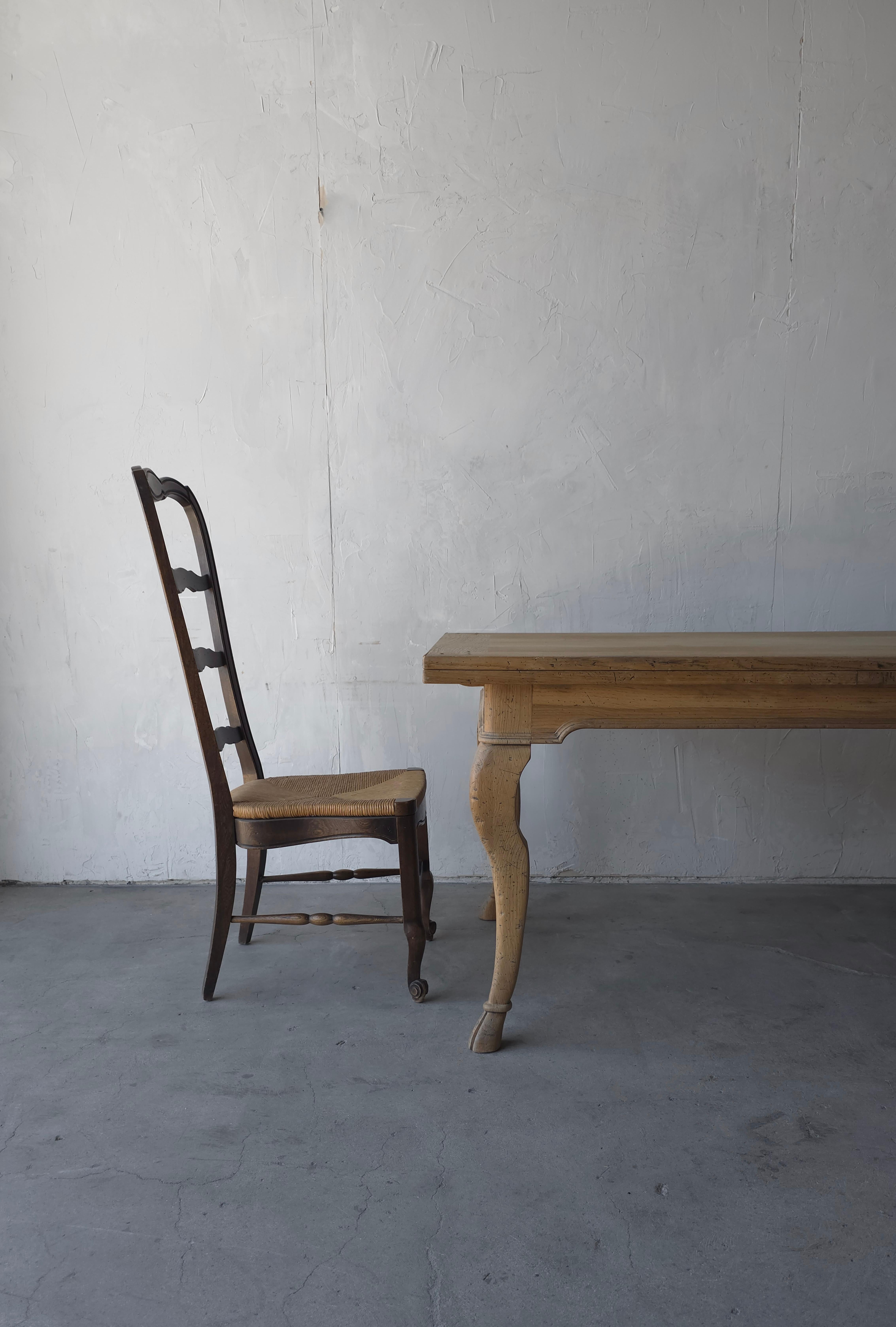 20th Century Guido Zichele Italian Oak 11ft Extension Dining Table For Sale