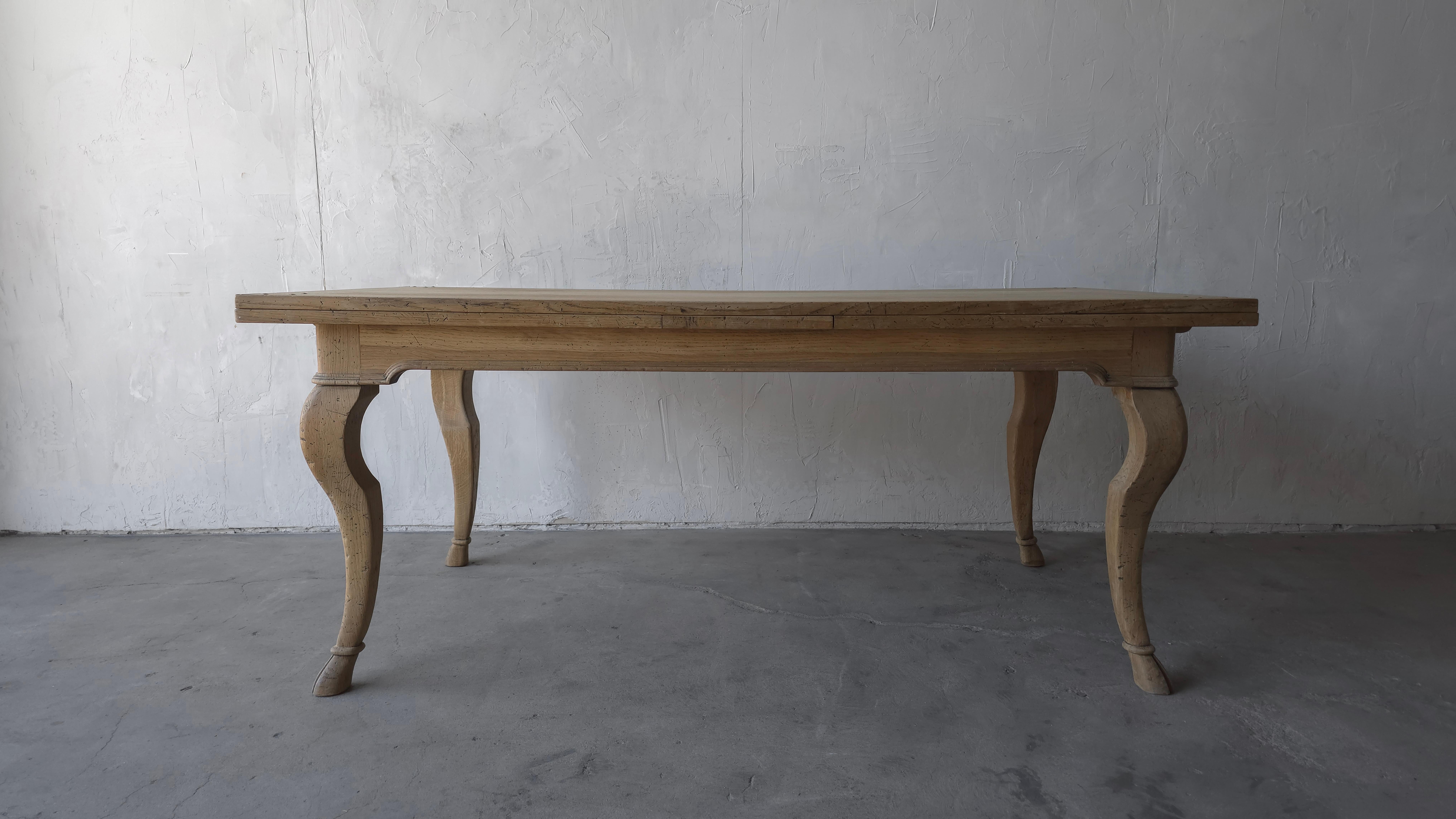 Guido Zichele Italian Oak 11ft Extension Dining Table For Sale 3