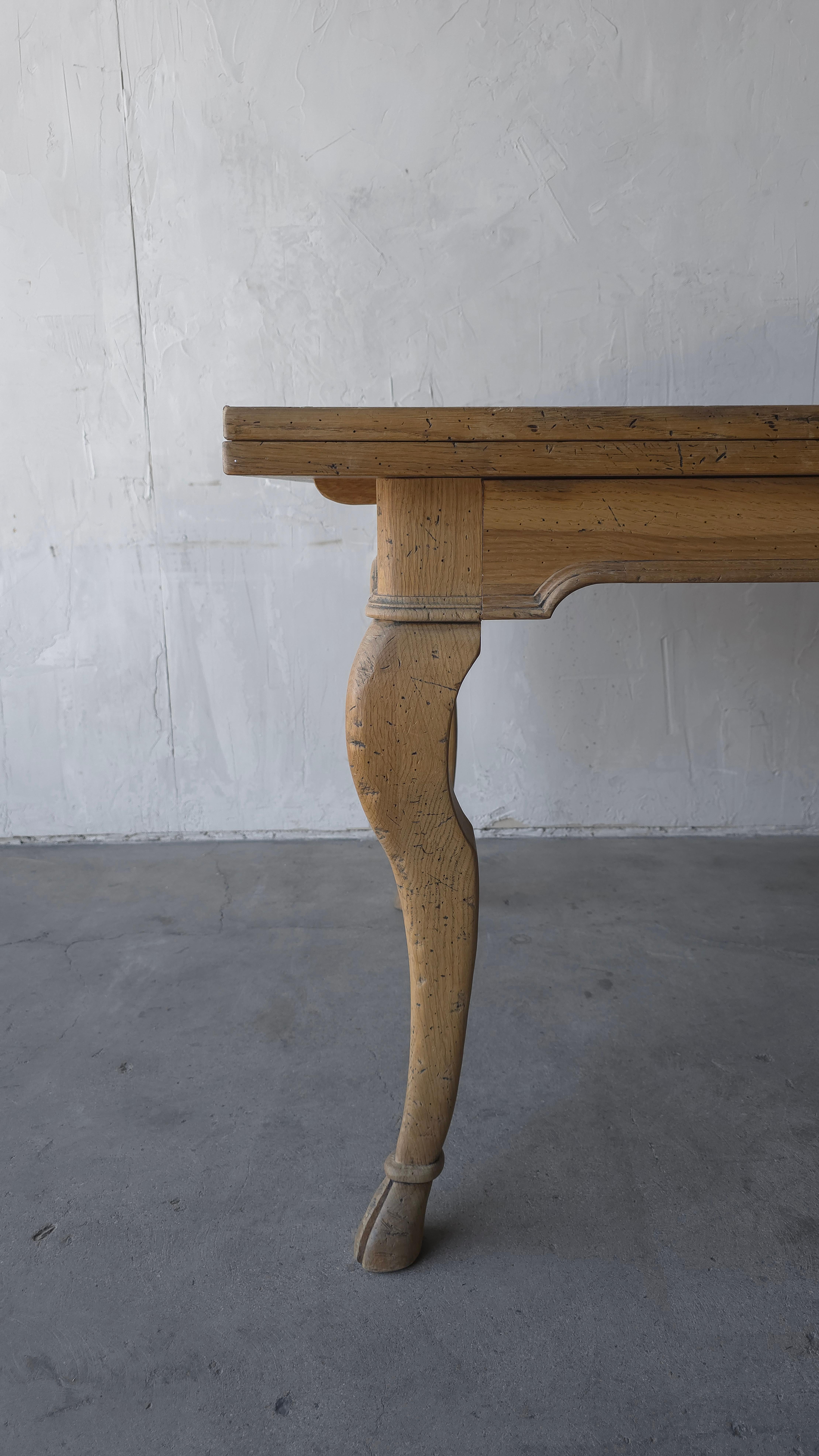 Guido Zichele Italian Oak 11ft Extension Dining Table For Sale 4