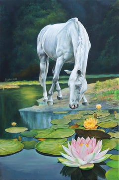 Dreamland. White, Oil Painting