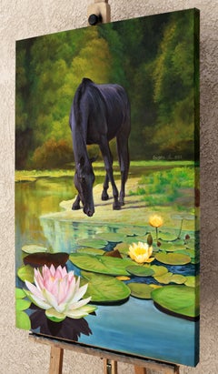 Dreamland. Black, Oil Painting