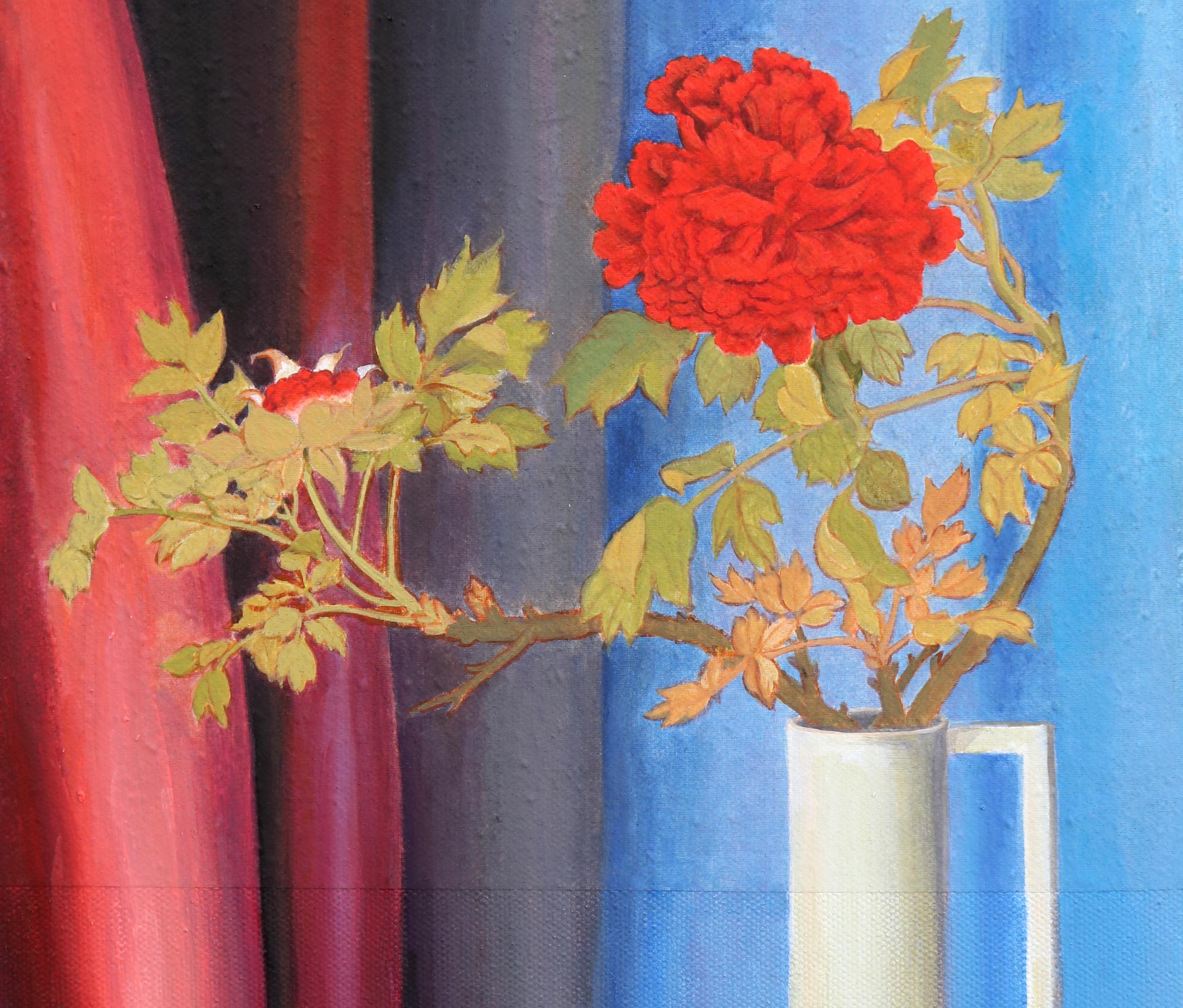 Red Peonies, Original Painting For Sale 1