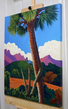 Uccello. Vista a volo d'uccello, Pittura a olio