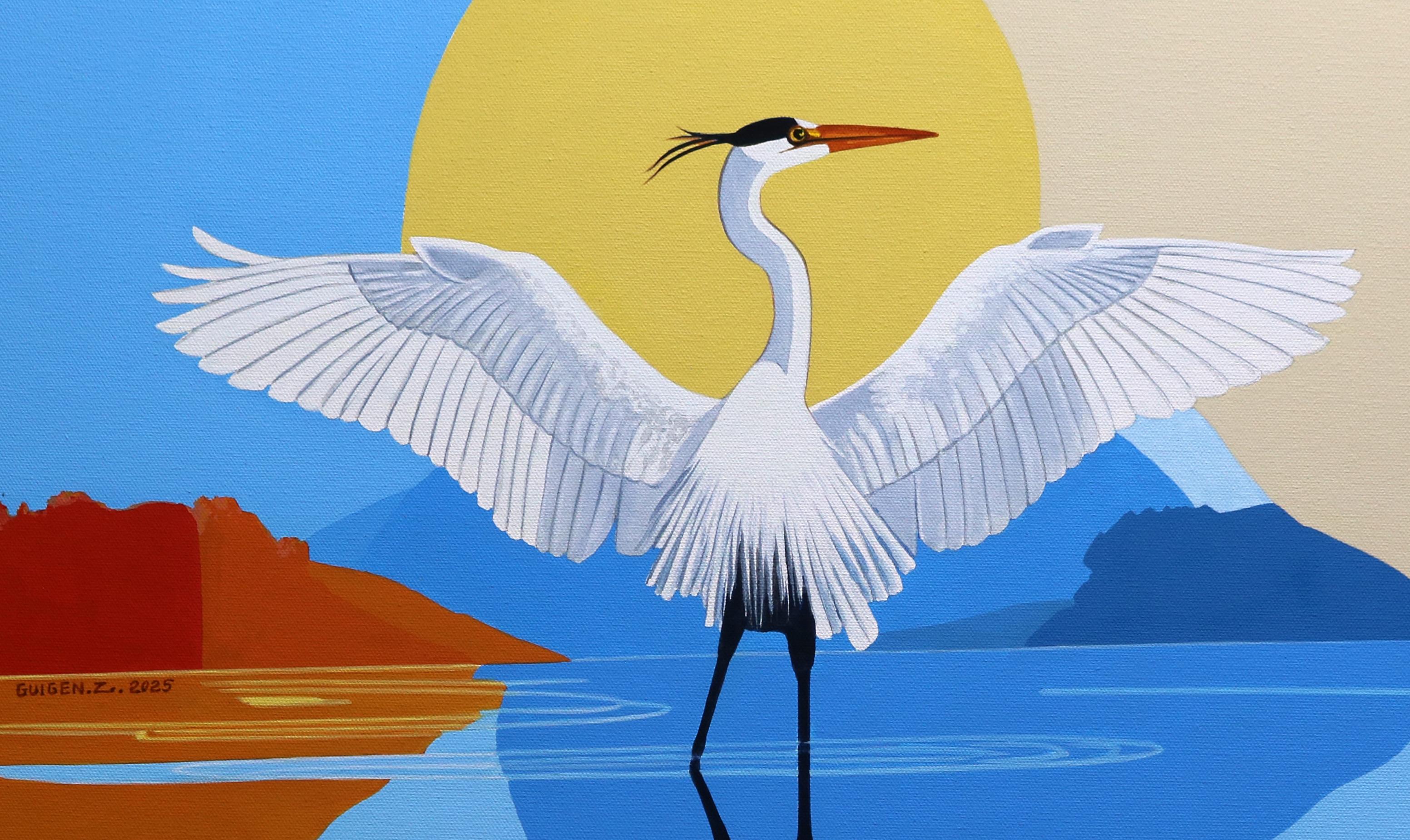 Bird, Perfect, Original Painting im Angebot 1