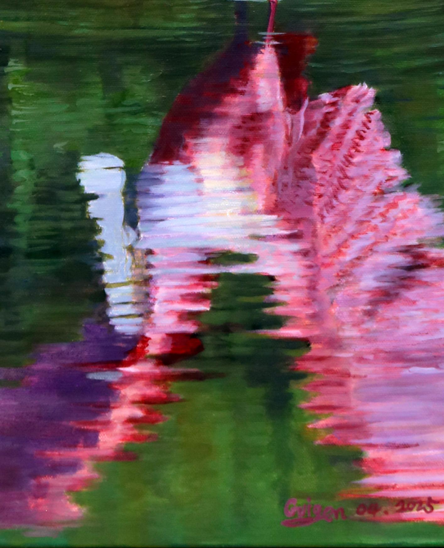 Danza 1, Pittura a olio - Animal Painting Nero di Guigen Zha