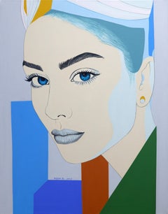 Deja Vu. Blue Hepburn, Original-Gemälde