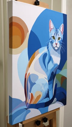 Felidae. Blue Catty, Original Painting
