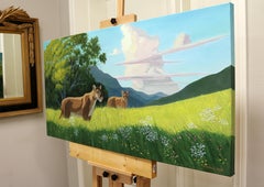 Felidae. Mountain Majesty, Oil Painting