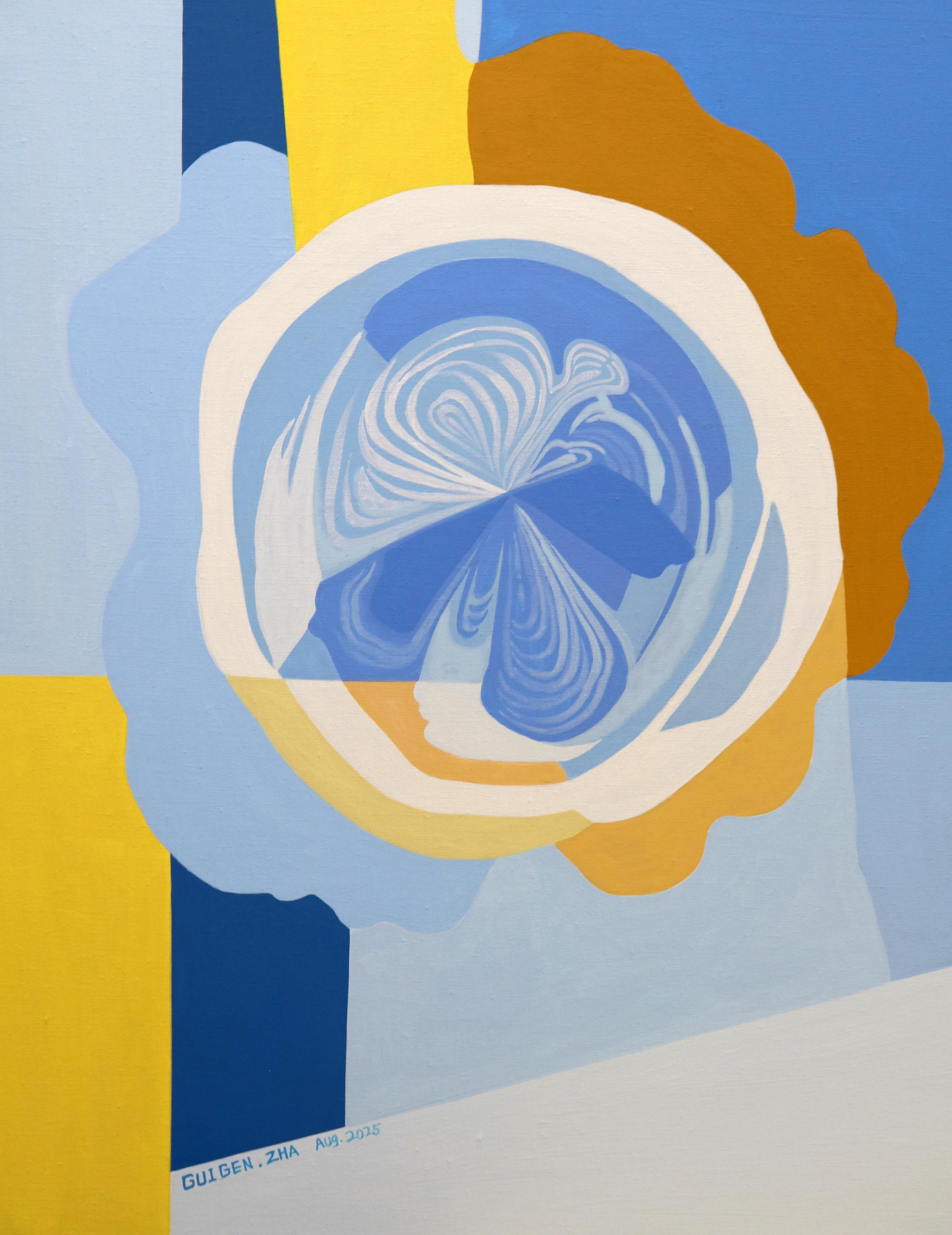 Floral Wheel, Original Painting For Sale 1