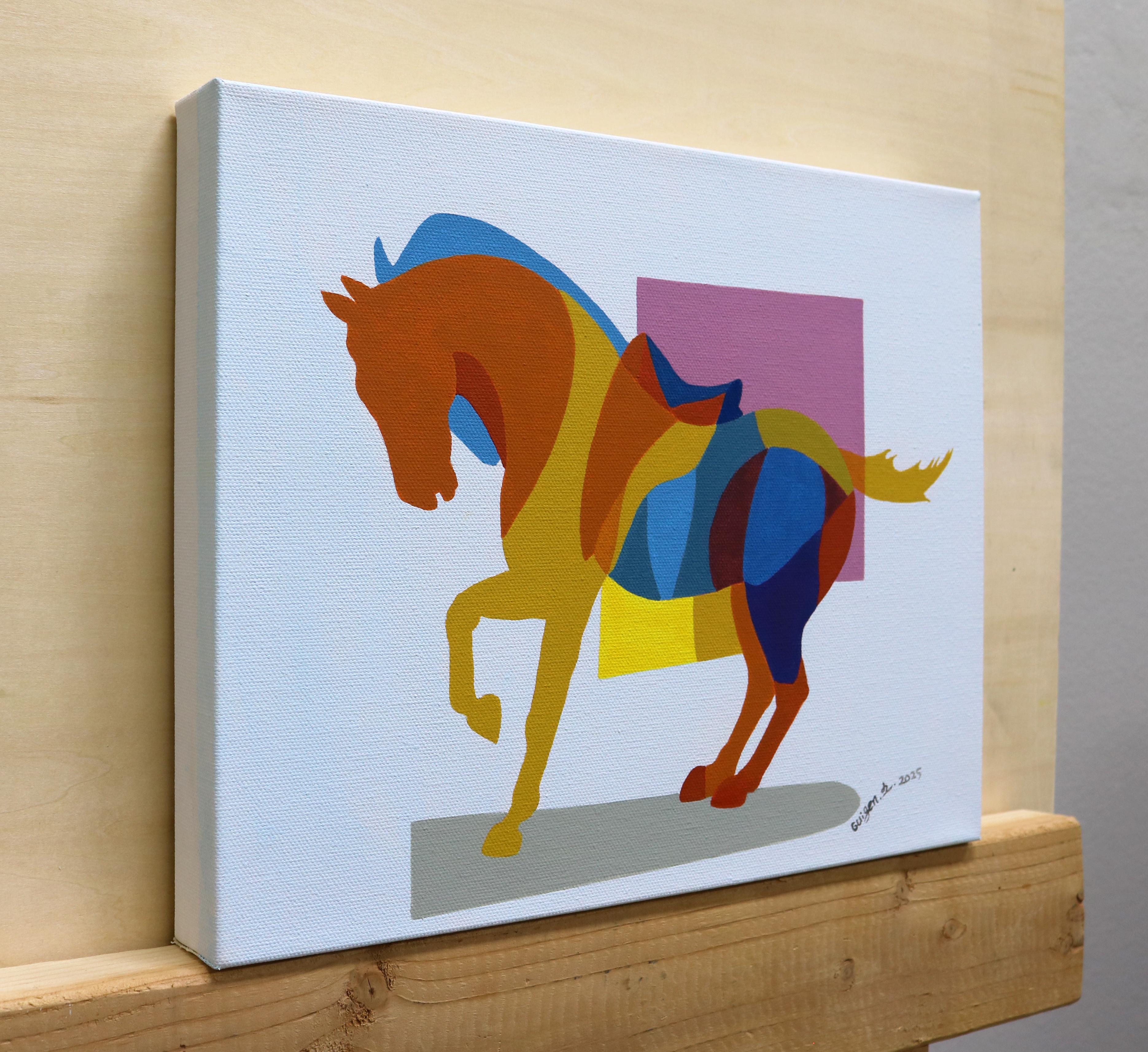 Caballo geométrico 2, Pintura original - Painting de Guigen Zha