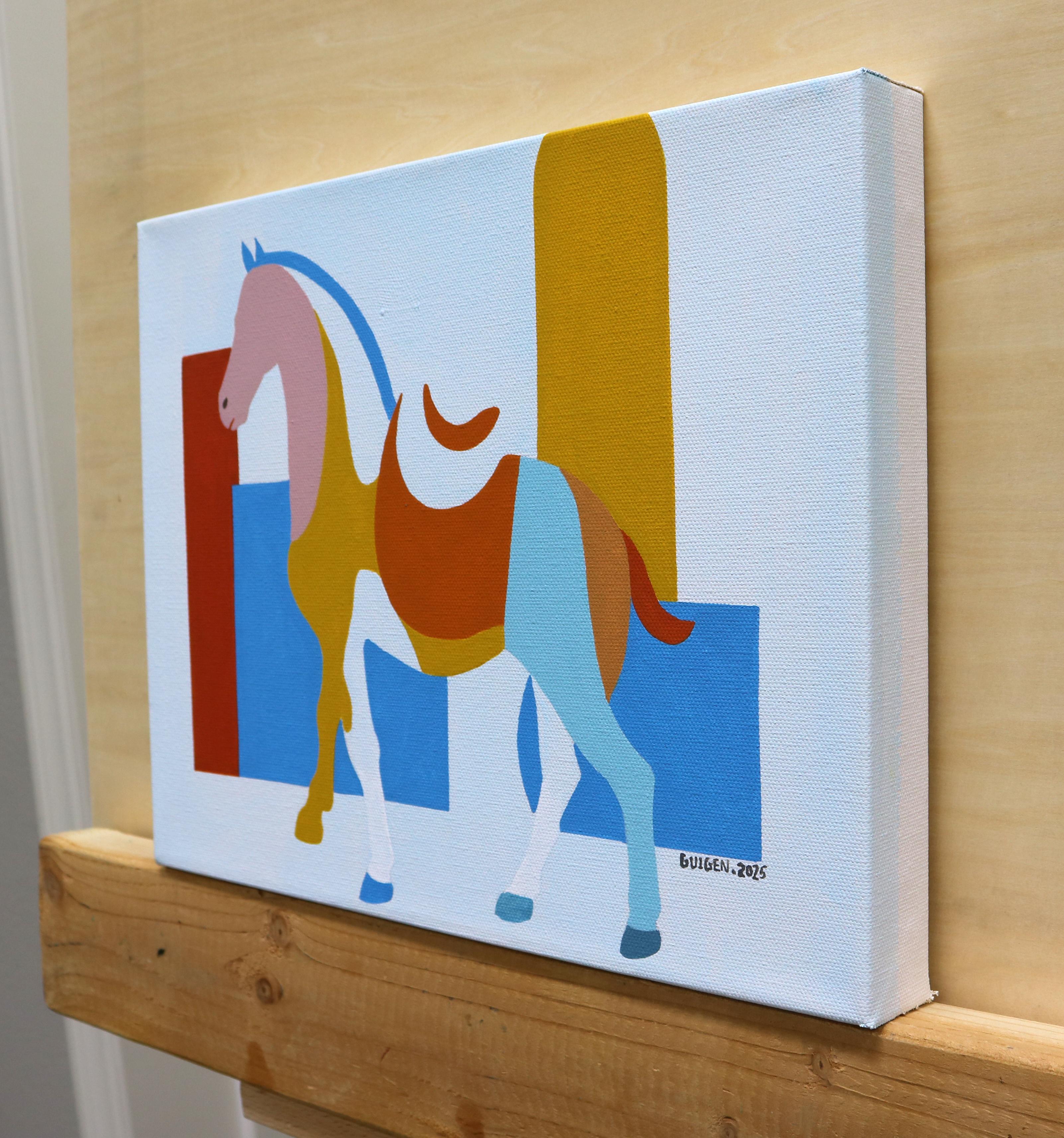 Cavallo geometrico 3, Pittura originale - Painting di Guigen Zha