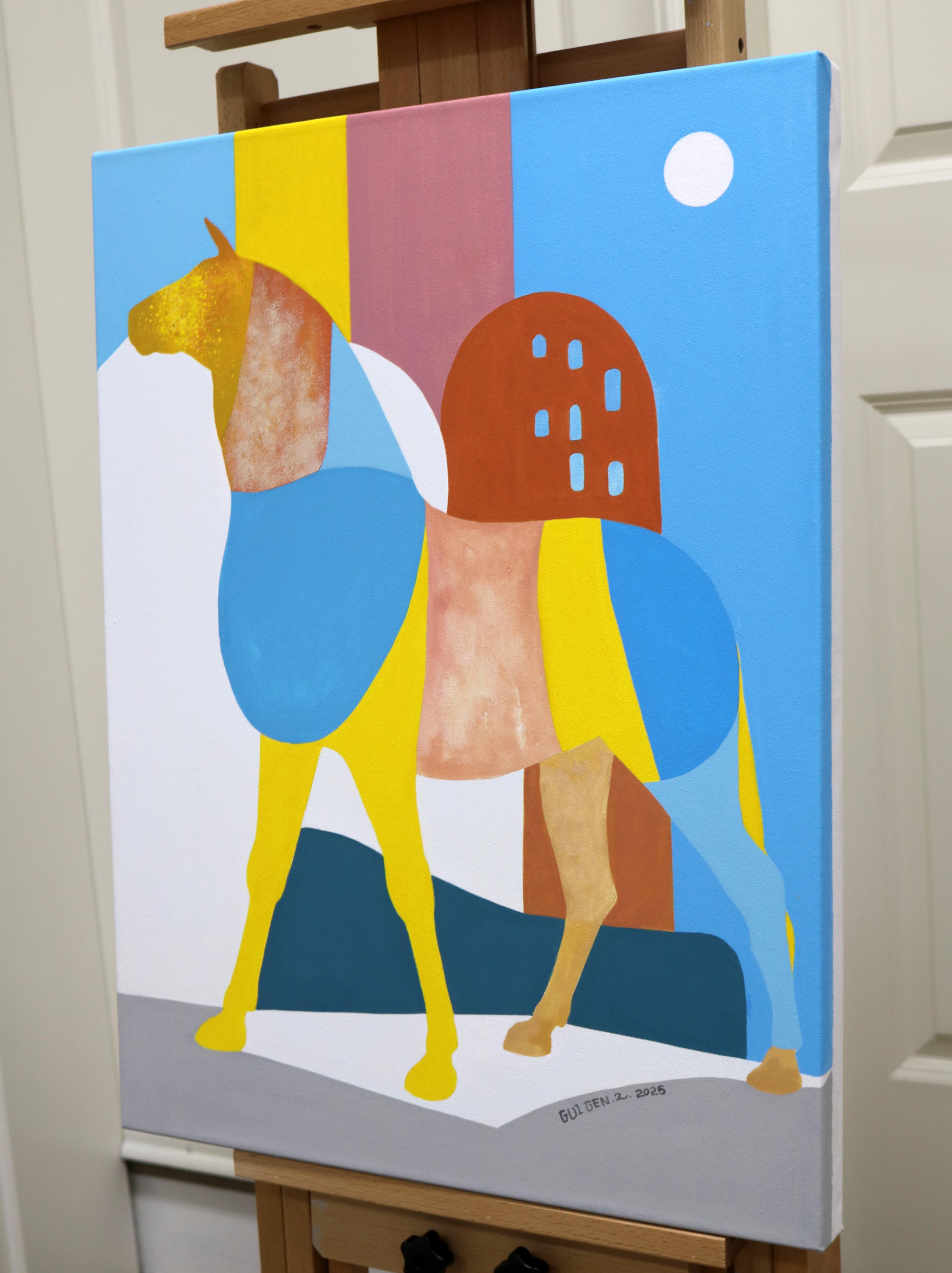 Caballo en la calle, Pintura original - Painting de Guigen Zha