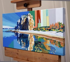 L'île. Boulders Beach, peinture originale