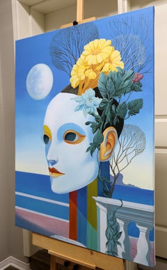 Island. Full Moon, Oil Painting